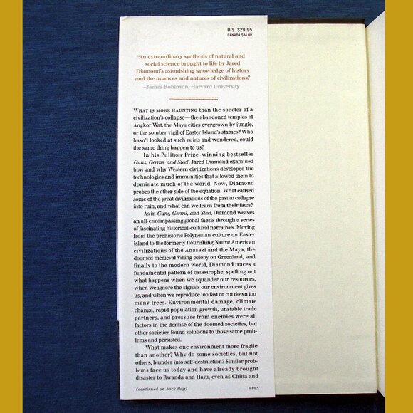 Book - Collapse: How Societies Choose to Fail or Succeed, by Jared Diamond - Picture 12 of 15